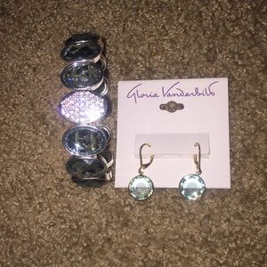 Earring and bracelet set